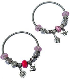 Комплект браслетів у стилі Pandora Серія 6 Pink Blossom 2 шт (2104619257) 2104619257 фото
