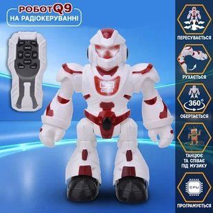 Танцующий робот на радиоуправлении Robot-Q9 вращение 360&deg; движение звук свет программирование PRC 2067337616 фото