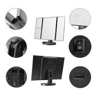 Зеркало для макияжа с подсветкой Led Miror тройное 1756374683 фото