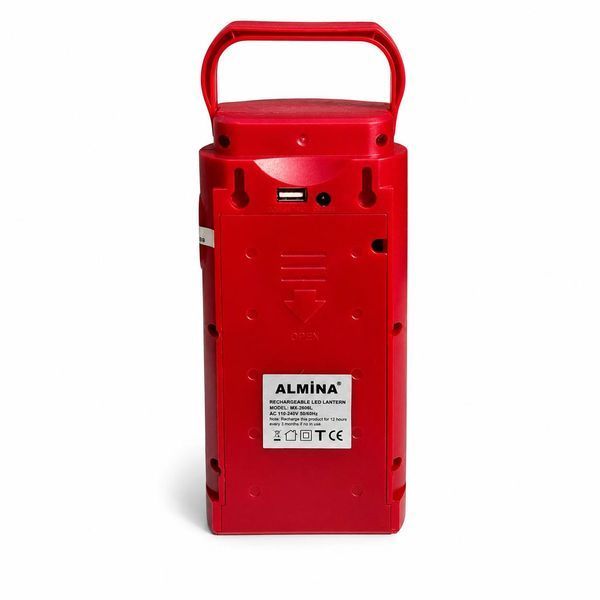 Аккумуляторный LED-фонарь ALMINA 24 LED с USB-выходом, аварийное освещение M1158 фото
