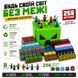 Магнитный конструктор Building World Magnetic Block Creeper  в пластиковом боксе, 260 кубиков, 8 фигурок, базовая пластина для игры M1113 фото 2