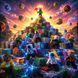 Магнитный конструктор Building World Magnetic Block Creeper  в пластиковом боксе, 260 кубиков, 8 фигурок, базовая пластина для игры M1113 фото 10