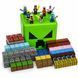 Магнитный конструктор Building World Magnetic Block Creeper  в пластиковом боксе, 260 кубиков, 8 фигурок, базовая пластина для игры M1113 фото 5
