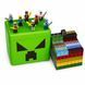 Магнитный конструктор Building World Magnetic Block Creeper  в пластиковом боксе, 260 кубиков, 8 фигурок, базовая пластина для игры M1113 фото 3