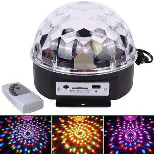 Диско шар музыкальный светодиодный Led Music Ball Bluetooth 1756374684 фото
