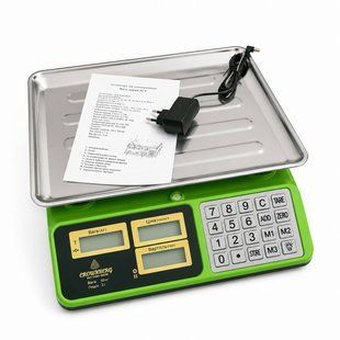 Торговые электронные весы Crownberg CB-5010 до 50 кг с аккумулятором и памятью цен M1102 фото