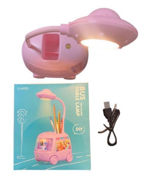 Детская настольная лампа для учебы Bus Table Lamp LED-лампа на стол Розовый (2104619150)   2104619150 фото