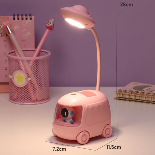 Детская настольная лампа для учебы Bus Table Lamp LED-лампа на стол Розовый (2104619150)   2104619150 фото