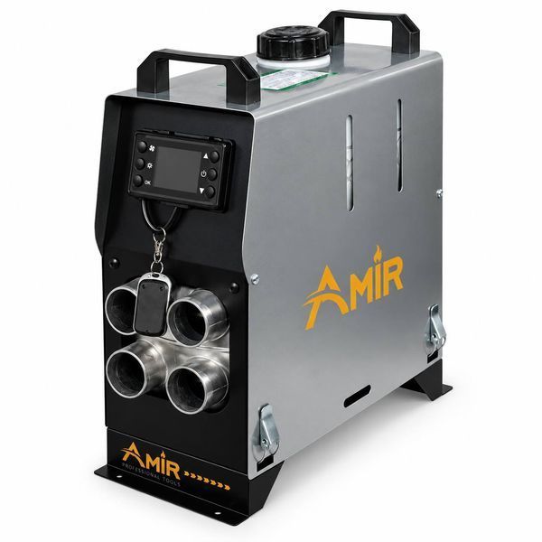 Автономний дизельний повітряний обігрівач POWER AMIR 5 кВт 12/24/220 В, сріблястий M1275 фото