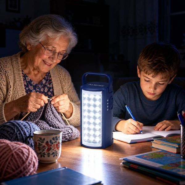 Фонарь аккумуляторный светодиодный ALMINA 2606L на 24 LED с функцией Power Bank, синий M1322 фото