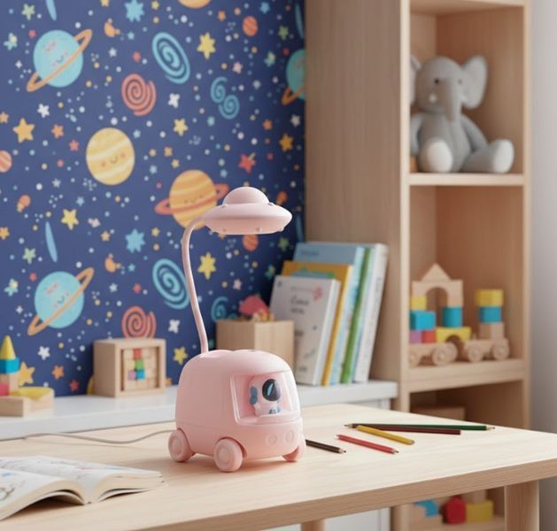 Детская настольная лампа для учебы Bus Table Lamp LED-лампа на стол Розовый (2104619150)   2104619150 фото