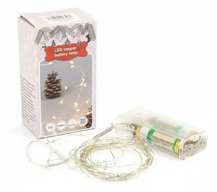 Світлодіодна гірлянда 30 LED на батарейках і USB довжина 10 м 3 шт.  2104618837 фото