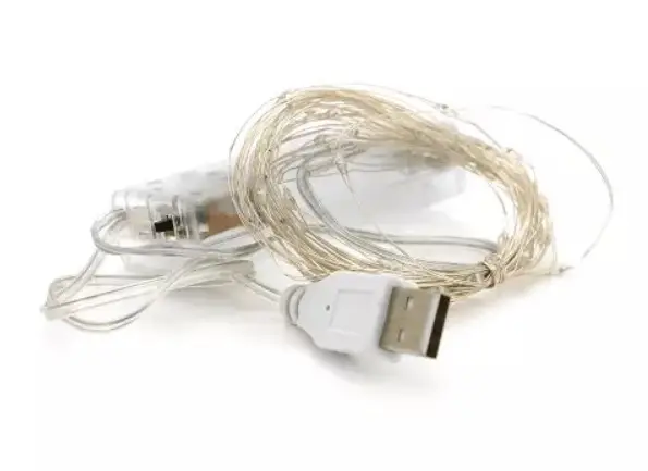 Світлодіодна гірлянда 30 LED на батарейках і USB довжина 5 м 3 шт.  2104618838 фото
