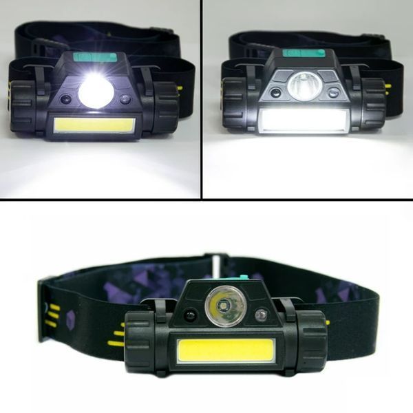 Фонарик налобный туристический аккумуляторный High Power Head Lamp 1898 с магнитом и сенсором 1756375762 фото