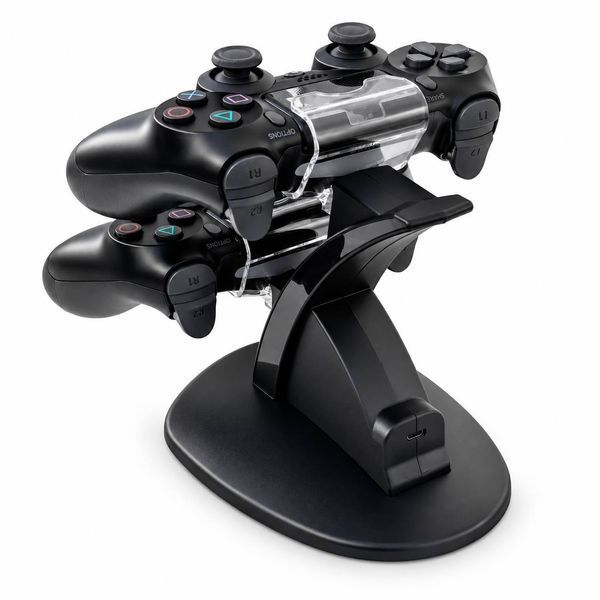 Комплект із 2 бездротових геймпадів DUALSHOCK 4 для SONY PLAYSTATION 4 + подвійна зарядна станція M1277 фото