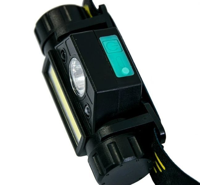 Фонарик налобный туристический аккумуляторный High Power Head Lamp 1898 с магнитом и сенсором 1756375762 фото