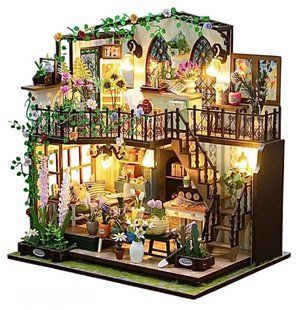 Конструктор-румбокс DIY House Будинок у квітах 22 x 17 x 24 см (2104618651) 2104618651 фото