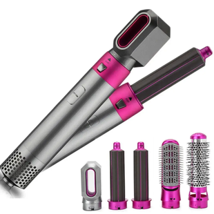 Фен для волосся 5 в 1 Hot AIR Styler з функціями випрямлення укладання (1771627972) 1771627972 фото