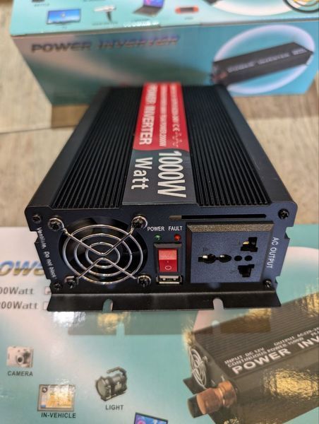Інветрер Power Inverter DC 12 AC 220-240 V 1000W модифікована синусоїда (2104619061) 2104619061 фото