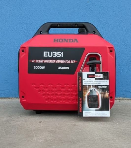 Інверторний генератор Honda EU35i, що працює на бензині, з ручним пуском, 1 фаза, 3,5 кВт 2104618962 фото