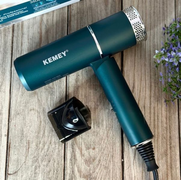 Фен Kemey KM-9825 3500 Вт 3 швидкості Зелений 2390000003 фото