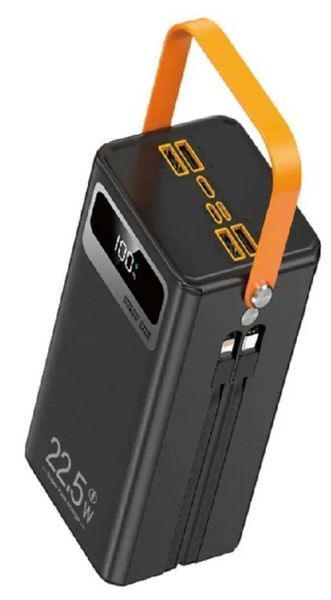 Універсальний повербанк Power Bank Smart 50000 мА&middot;год зі швидким заряджанням Помаранчевий ремінець 2104618894 фото