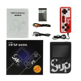 Ретро ігрова приставка (Ігрова консоль) Game Box sup 400 ігор в 1 + джойстик Black 1642860323 фото