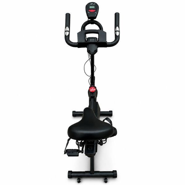 Велотренажер механический домашний Spin Bike с LCD-дисплеем, черный M1107 фото
