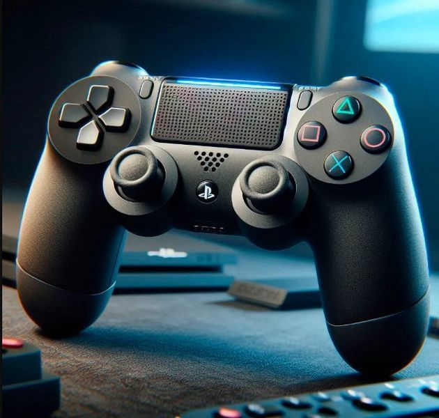 Комплект джойстиків + зарядний пристрій для пристроїв PS4 V2 чорний (2104618557) 2104618557 фото
