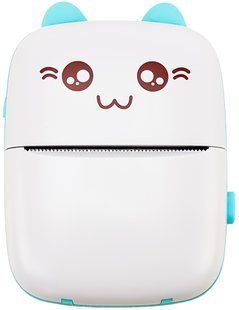 Дитячий Bluetooth принтер Mini printer бездротовий із термодруком Блакитний (2104619158)   2104619158 фото