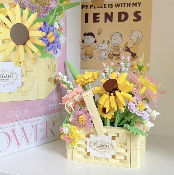 Конструктор Box of Light Серія Provence Квітковий кошик з підсвіткою 1263 деталі 2104619316 фото