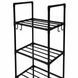 Металевий кухонний стелаж на колесах 4-ярусний Multifunctional Kitchen Storage Rack з гачками 140&times;42&times;32 см M1108 фото 5