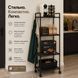 Металевий кухонний стелаж на колесах 4-ярусний Multifunctional Kitchen Storage Rack з гачками 140&times;42&times;32 см M1108 фото 9