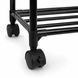 Металевий кухонний стелаж на колесах 4-ярусний Multifunctional Kitchen Storage Rack з гачками 140&times;42&times;32 см M1108 фото 6