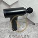 Портативний ручний масажер. Масажер із акумулятором Fascial Gun. Чорний вібраційний масажер 4 насадки АМ-323 фото 3