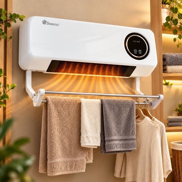 Настінний обігрівач - сушарка Domotec MS-5963 2000 Вт з пультом та таймером  M1284 фото