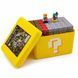 Магнітний конструктор Magnetic Cube 240 кубиків, 11 текстур блоків, 2 фігурки, пластикова коробка M1109 фото 2