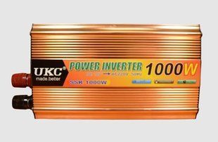 Інвертор автомобільний перетворювач UKC 1000 W AC/DC 12 - 220 V (1756375721) 1756375721 фото