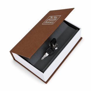 Книга-сейф із замком BookSafe 180&times;115&times;55 мм, коричнева M1159 фото