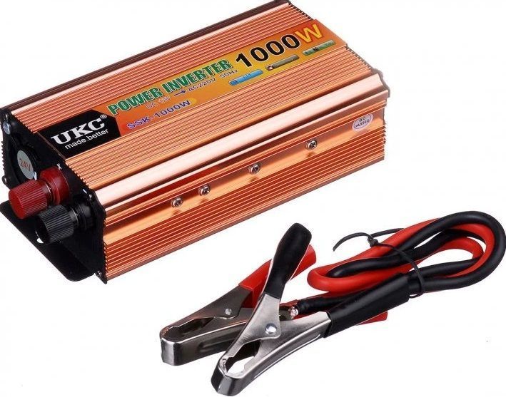 Інвертор автомобільний перетворювач UKC 1000 W AC/DC 12 - 220 V (1756375721) 1756375721 фото