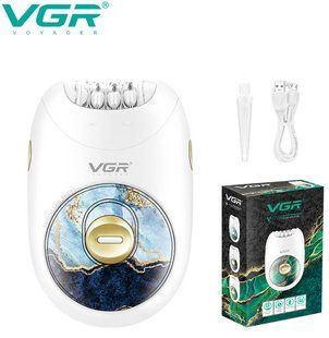 Аккумуляторная машинка для стрижки VGR V-692 с LED-дисплеем и 4 насадками Зеленый (VGR035) VGR035 фото