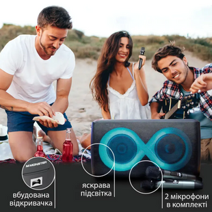 Колонка Monster Cycle MS22138 з потужним звуком і басами 2104618459 фото