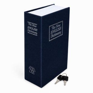 Книга-сейф BookSafe 180&times;115&times;55 мм с замком темно синяя M1161  фото