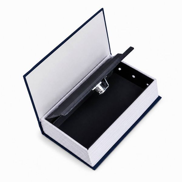 Книга-сейф BookSafe 180&times;115&times;55 мм с замком темно синяя M1161  фото