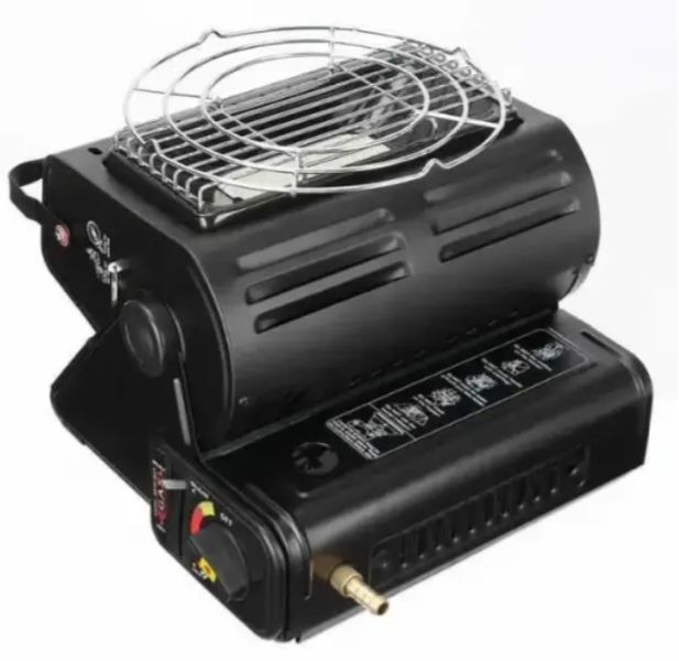 Газовая плита 2 в 1 Yanchuan YC-808B с обогревом и 3 баллонами в комплекте 2104618374 фото