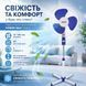 Напольный вентилятор POWER MAX FS40-5 16" White/Blue, 40 Вт, 3 скорости M1116 фото 2