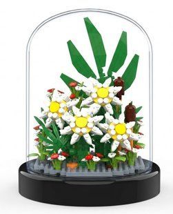 Конструктор Chamomile Серія Flower Flask Квітка в колбі Ромашки 397 деталей 2104619275 фото