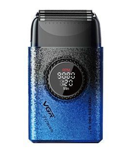 Электробритва-шейвер VGR V-377 с двойным лезвием LED дисплеем Синий (VGR043) VGR043 фото