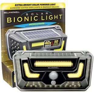 Беспроводной светодиодный фонарь на солнечной батарее Bionic Light IP65/150 люмен с датчиком движения 1756375574 фото