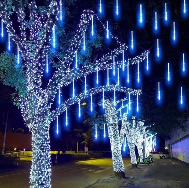Світлодіодна LED-гірлянда-сосульки для фасаду та вулиці 50 см Синій  2104618856 фото